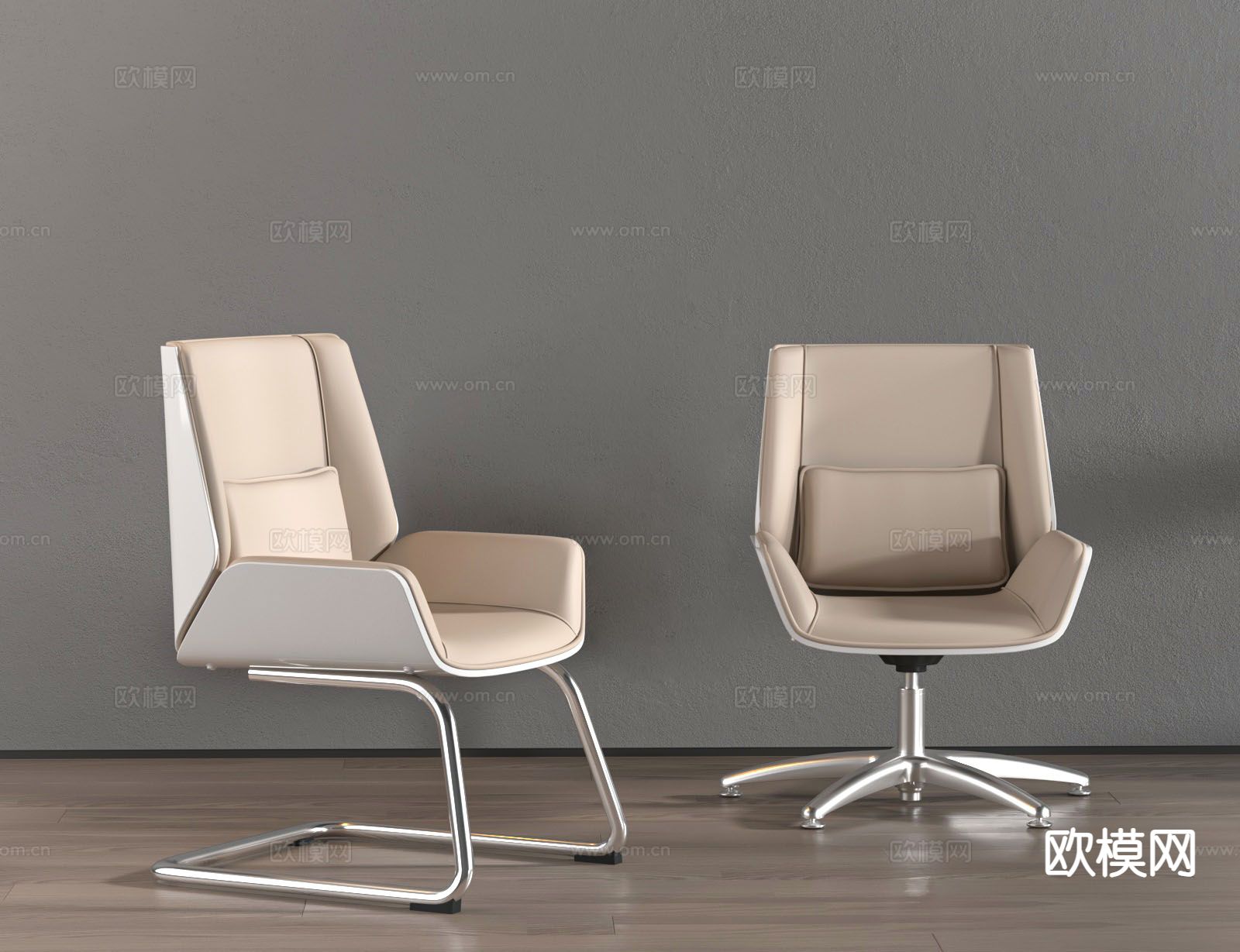 办公椅 会议椅 班前椅3d模型下载