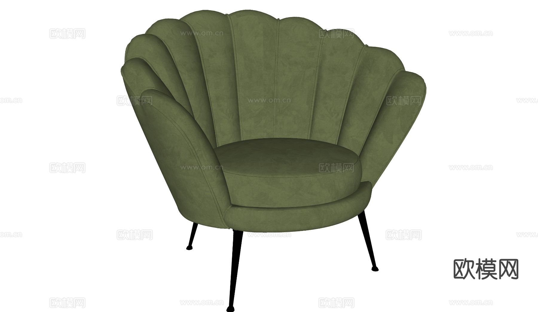 Poliform 休闲椅su模型下载（渲染图1）