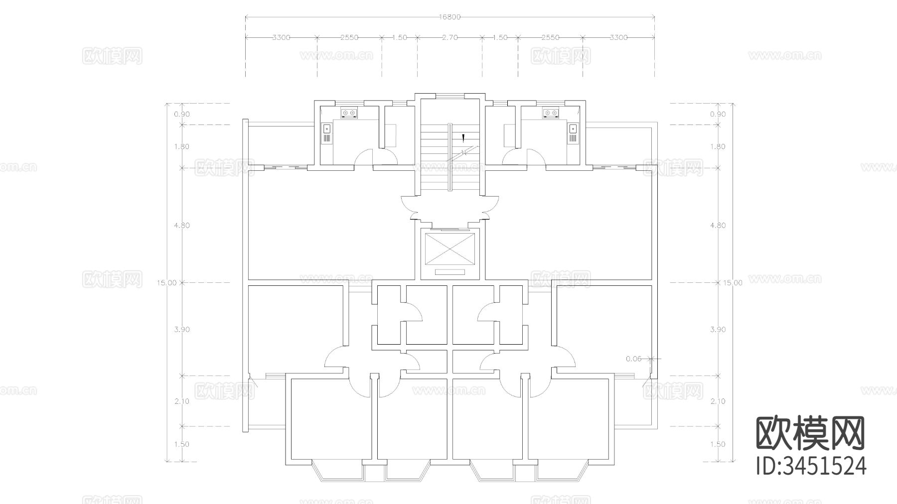 住宅CAD平面图下载