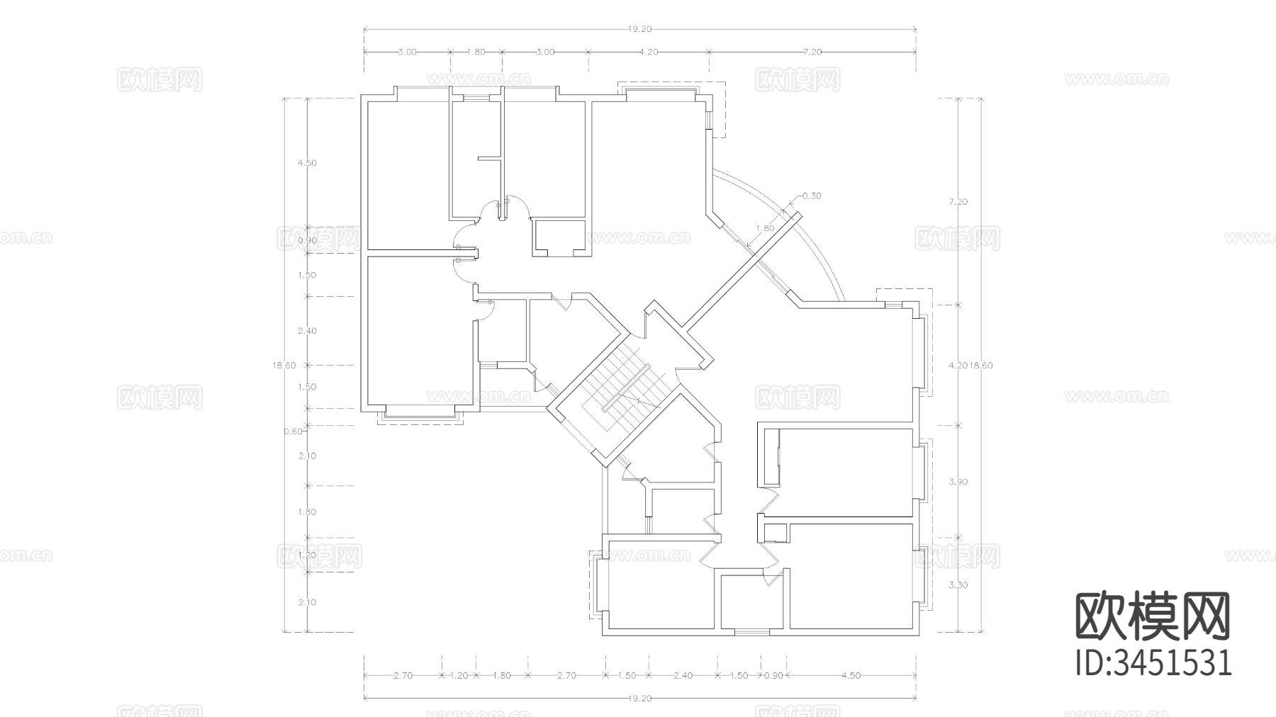 住宅CAD平面图下载