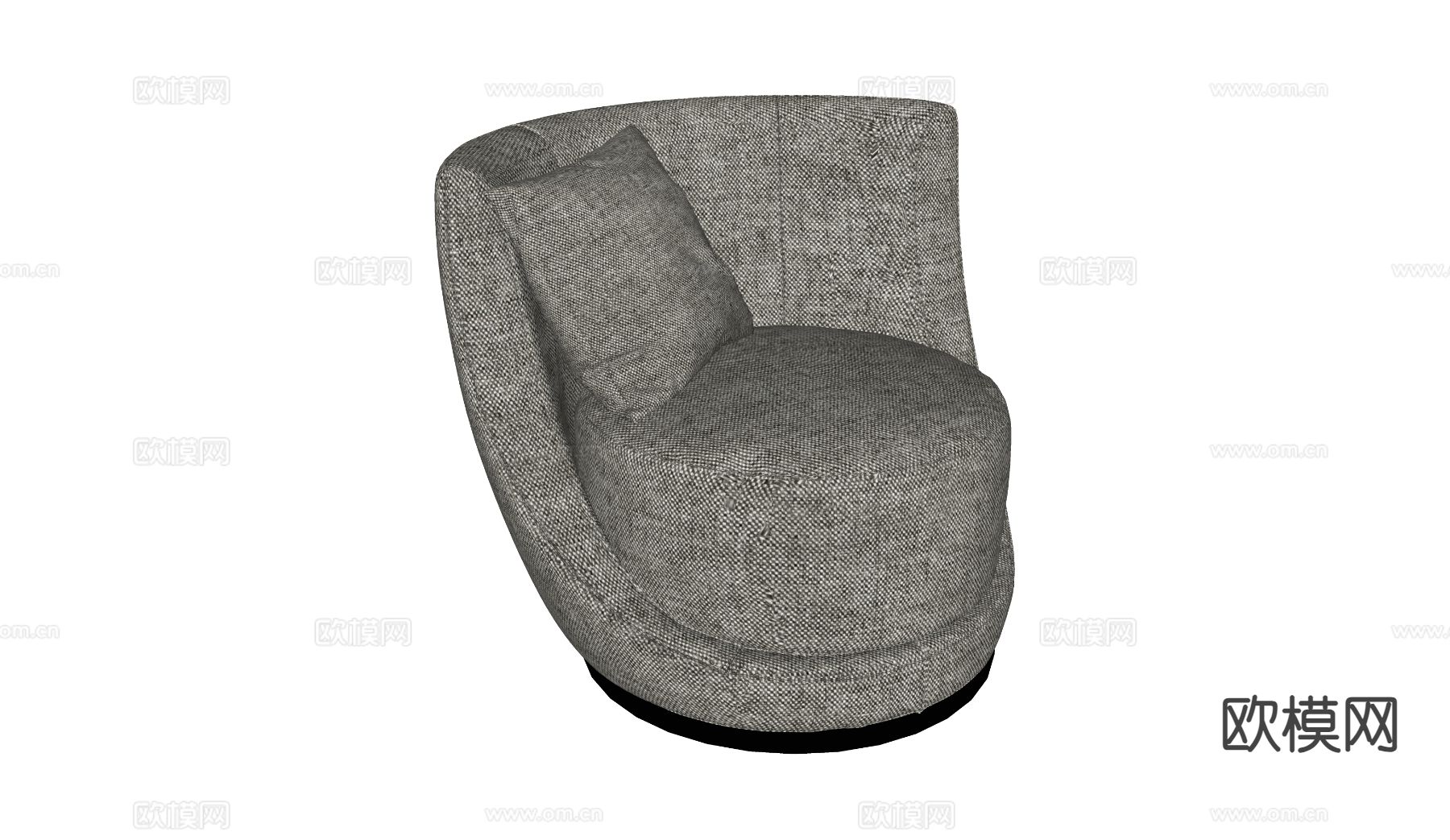 Poliform 休闲椅su模型下载（渲染图1）