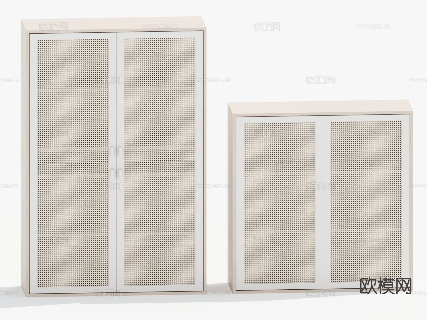 侘寂风储物柜3d模型下载