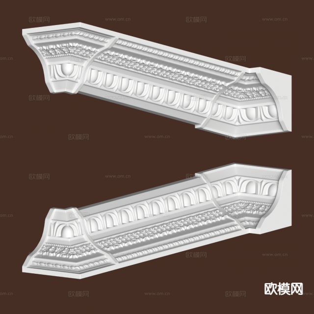 欧式雕花 构件3d模型下载
