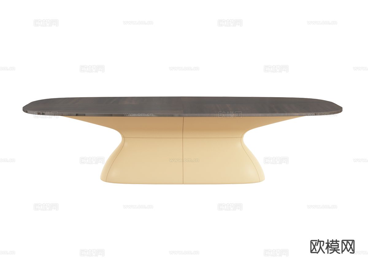 Bentley-ALSTON- 简约餐桌 条形餐桌3d模型下载（渲染图1）