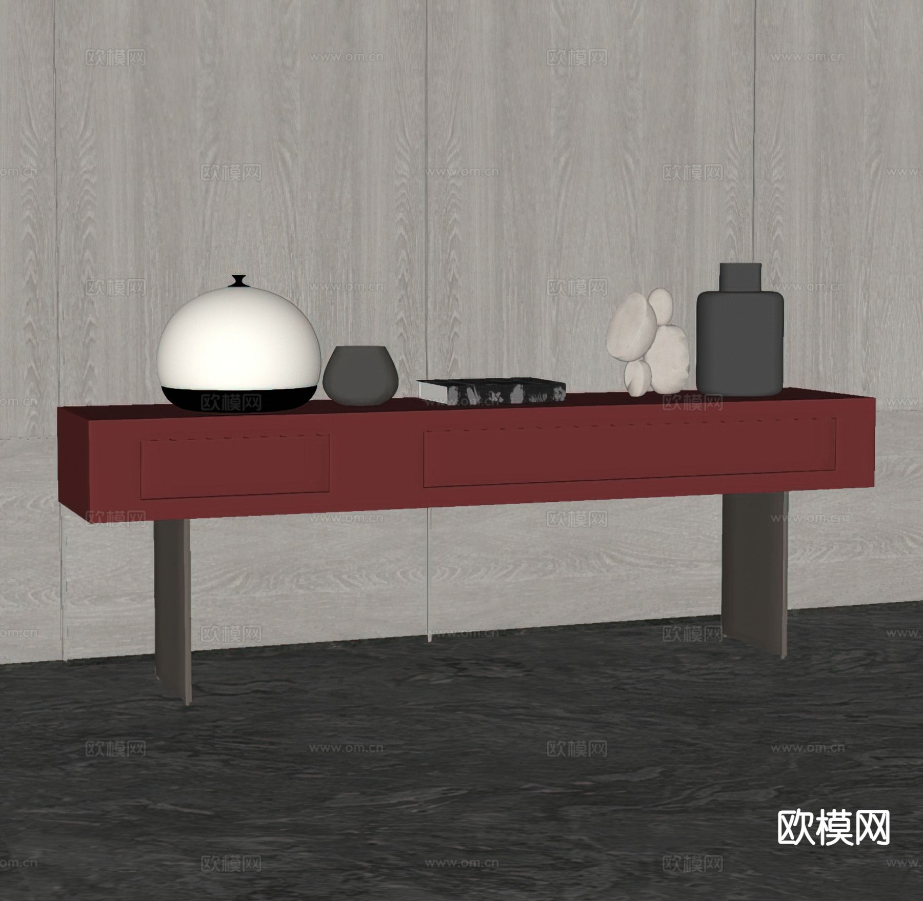 Minotti 端景台su模型