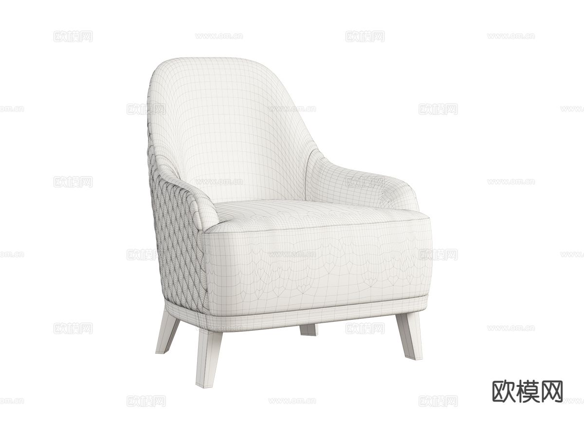 Bentley-ROSEBERRY- 意式沙发椅 休闲椅3d模型下载（渲染图2）