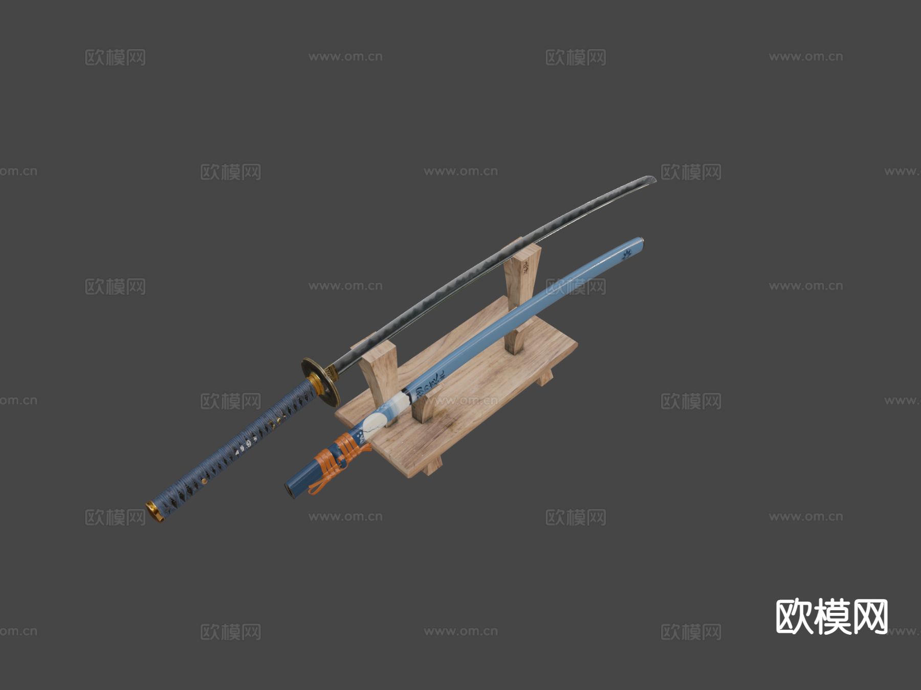 唐刀 武士刀3d模型下载（渲染图8）