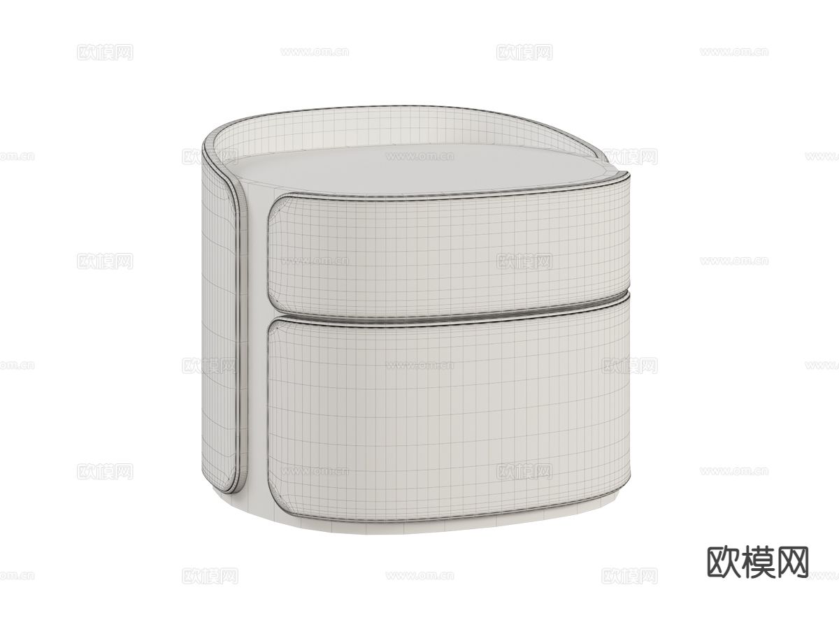 Bentley-AMBLESIDE 意式床头柜3d模型下载（渲染图2）