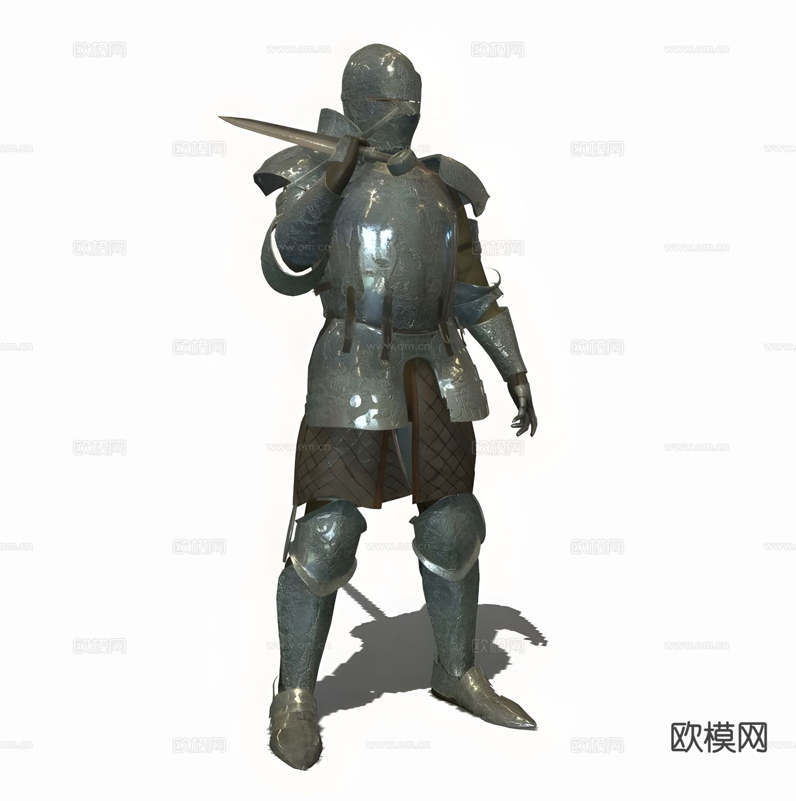 骑士3d模型下载（渲染图1）