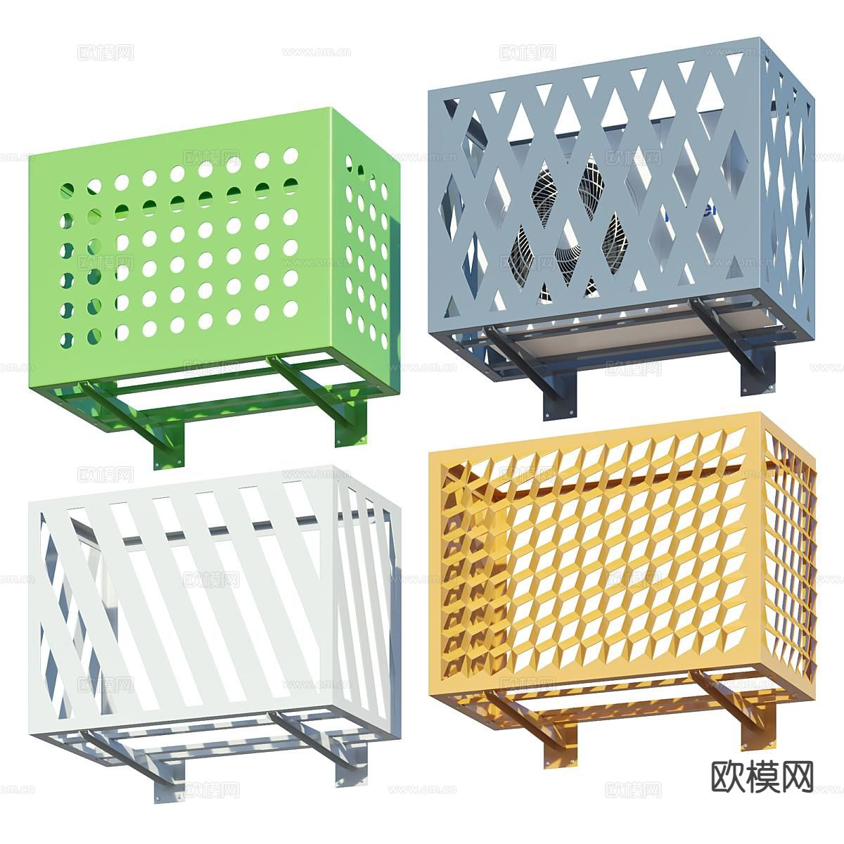 空调外机罩 保护罩3d模型下载
