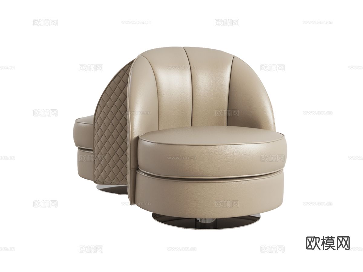 Bentley- 意式沙发椅 休闲椅3d模型下载（渲染图1）