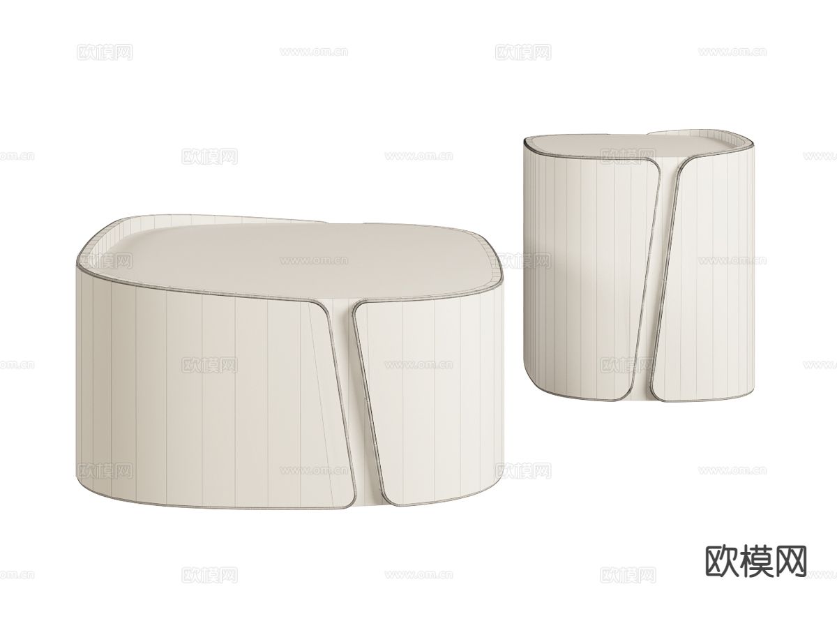 Bentley-MATLOCK- 意式茶几 简约茶几3d模型下载（渲染图2）