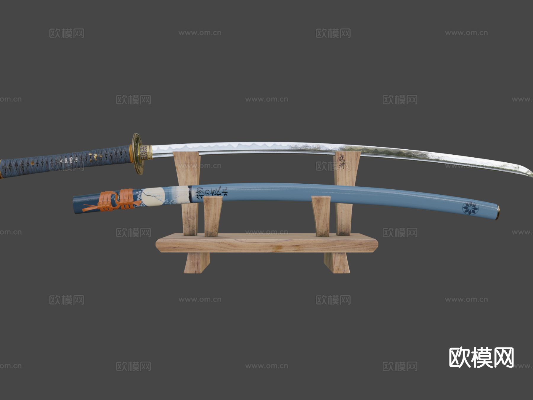 唐刀 武士刀3d模型下载（渲染图9）