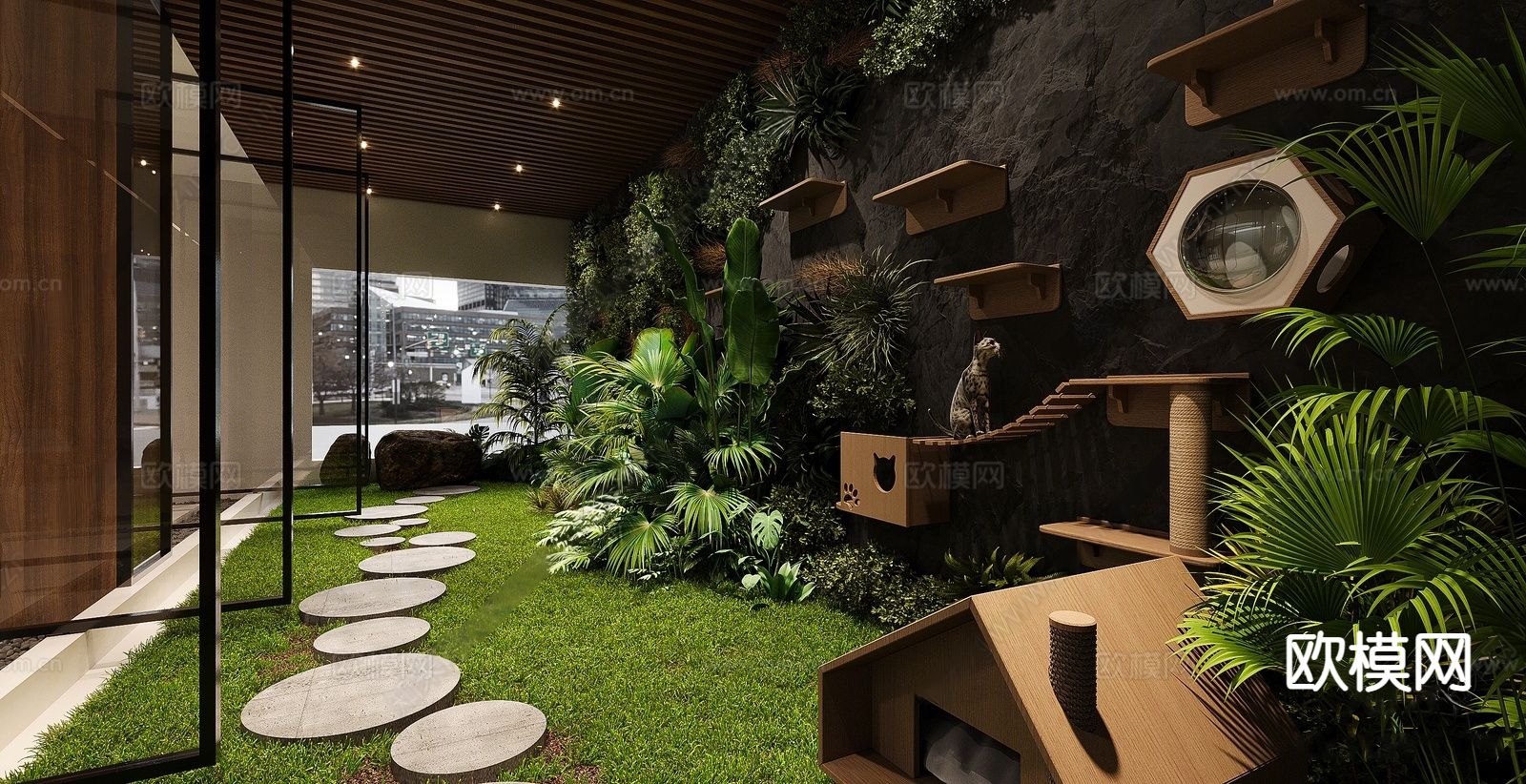 现代宠物店3d模型下载（渲染图1）