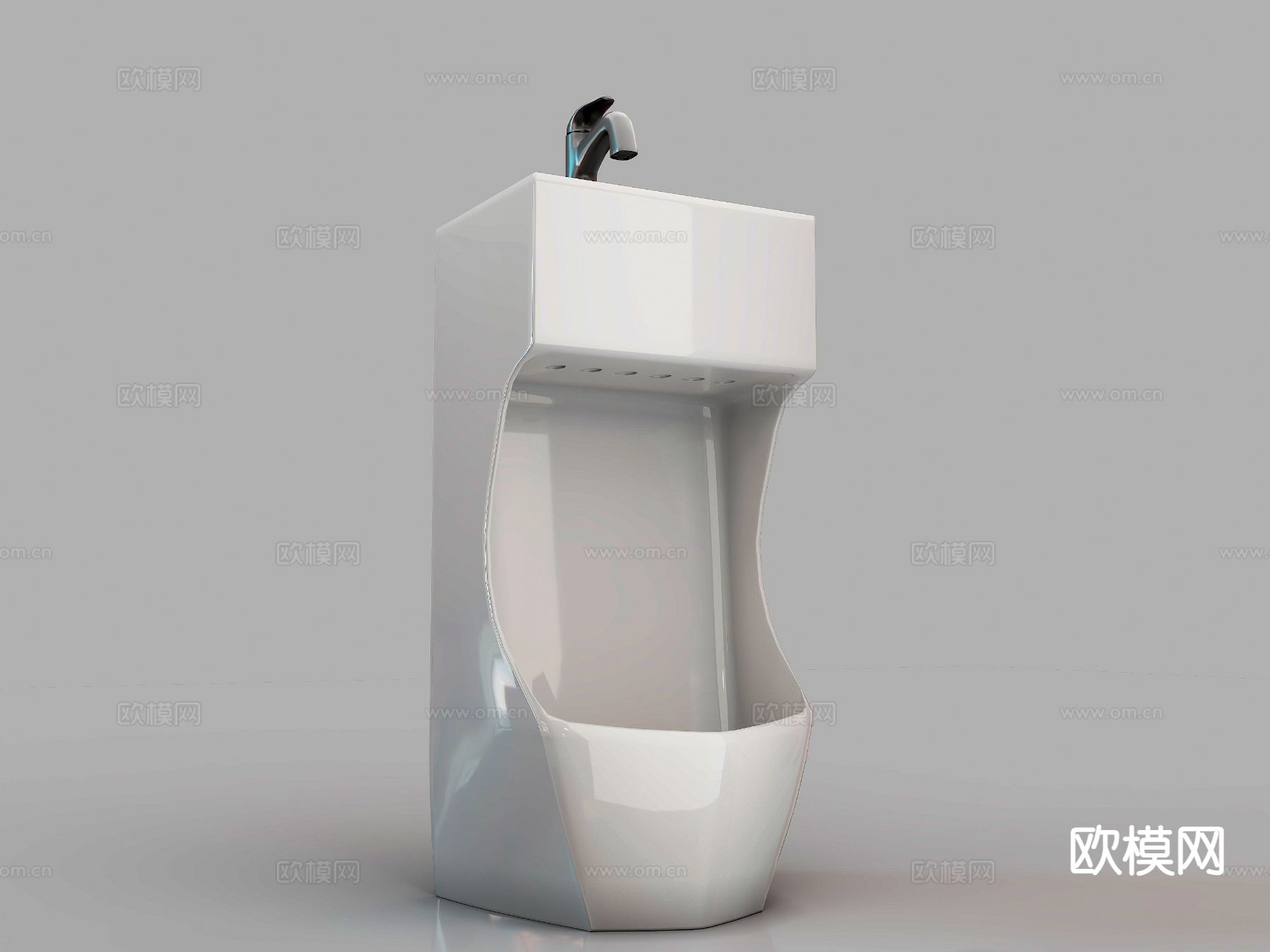 小便斗 小便器 尿斗su模型下载（渲染图2）