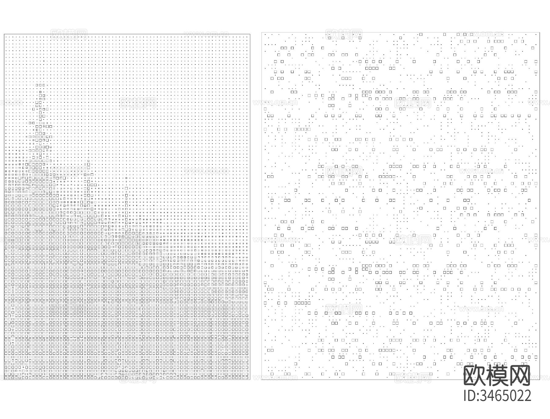 冲孔板 穿孔板cad图库下载（渲染图1）