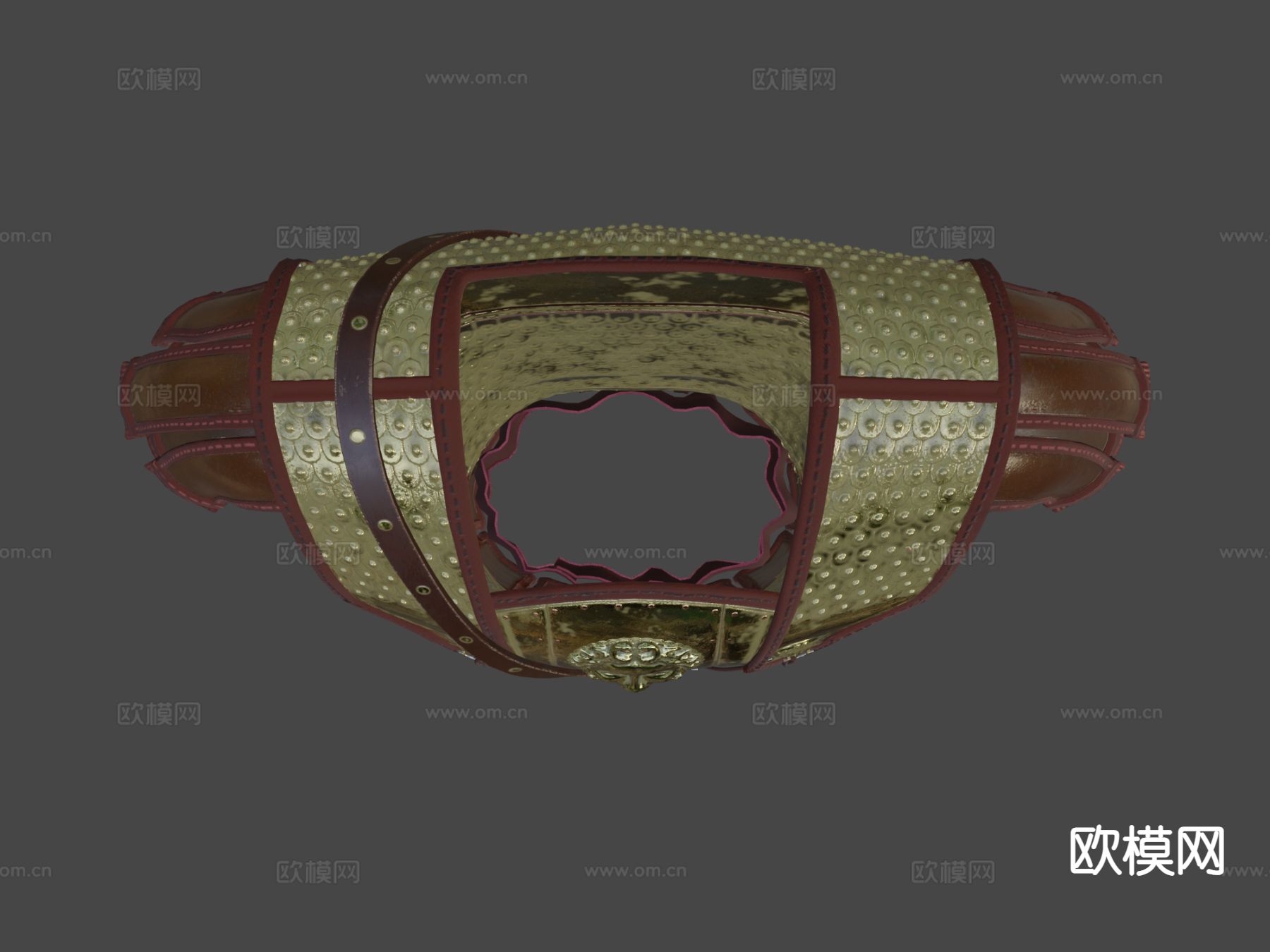 古希腊盔甲3d模型下载（渲染图8）