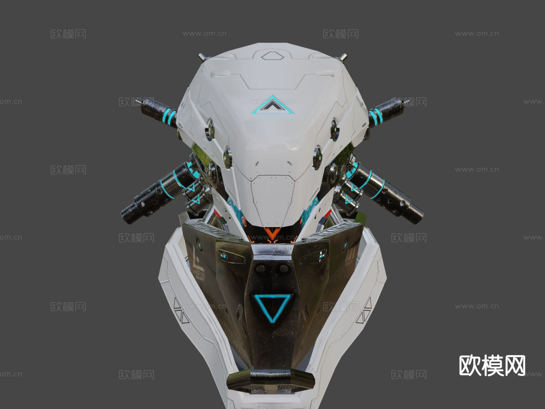 科幻头盔 影视头盔3d模型下载（渲染图5）