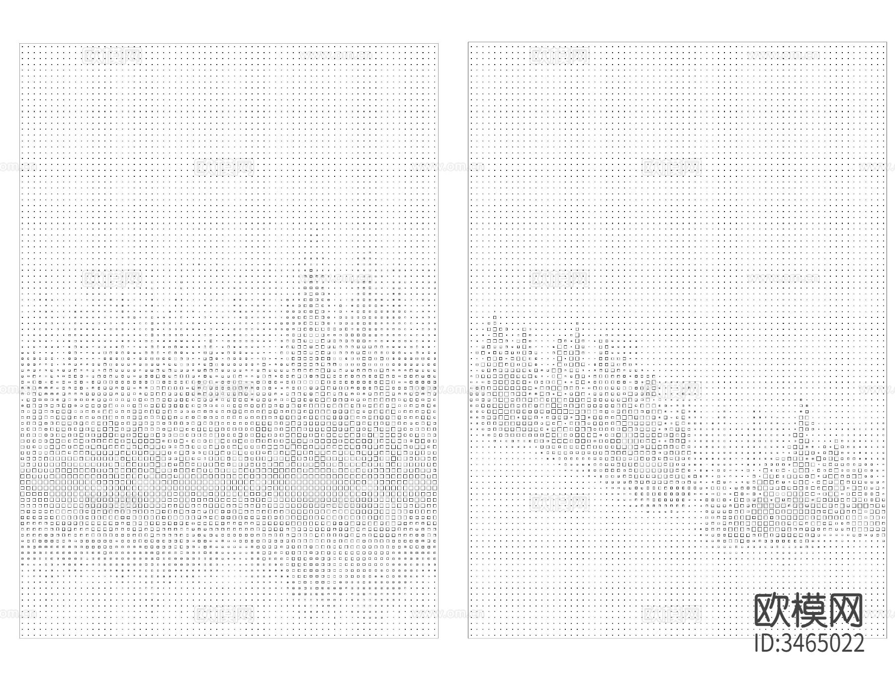 冲孔板 穿孔板cad图库下载（渲染图2）