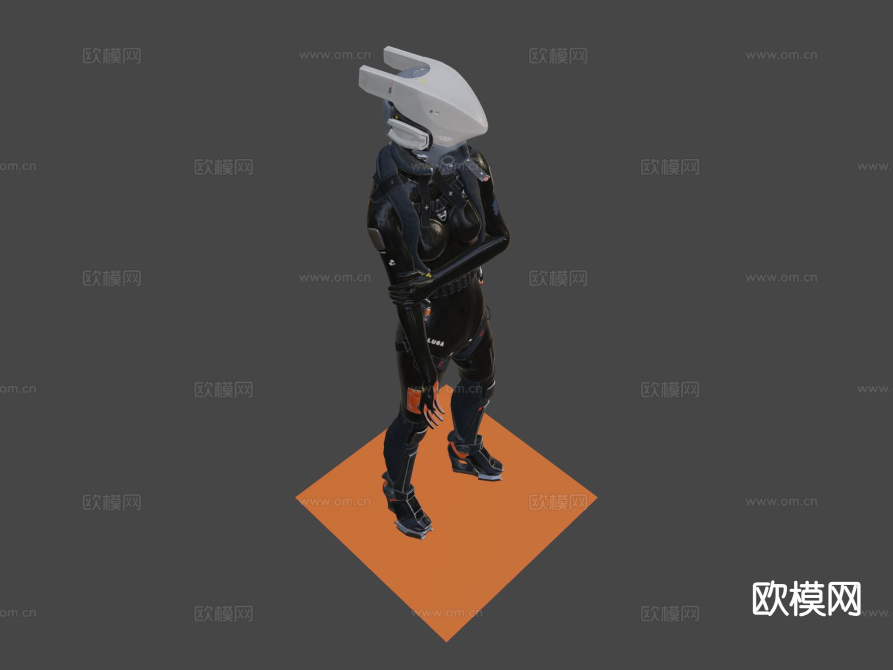科幻飞行员3d模型下载（渲染图6）