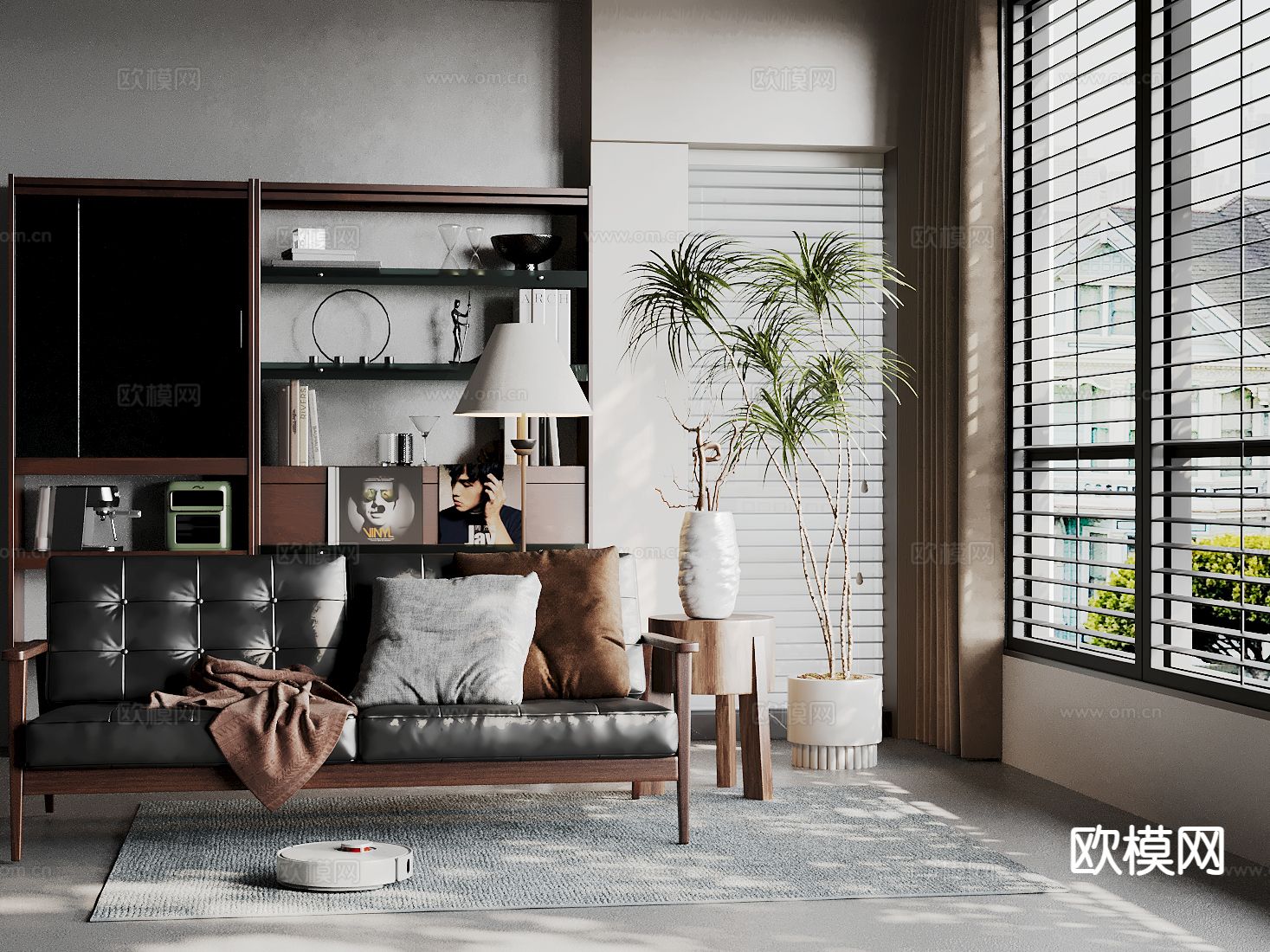 双人沙发 皮革沙发3d模型下载