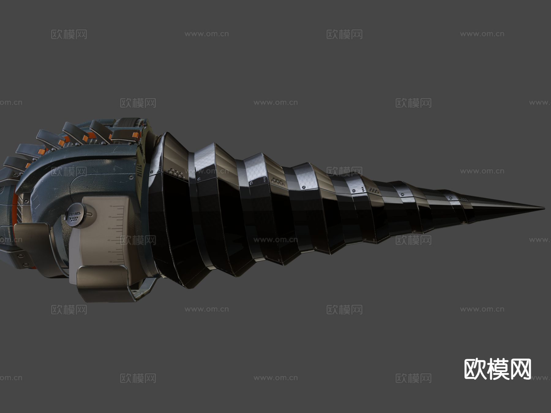 贝恩钻头 动漫武器3d模型下载（渲染图8）