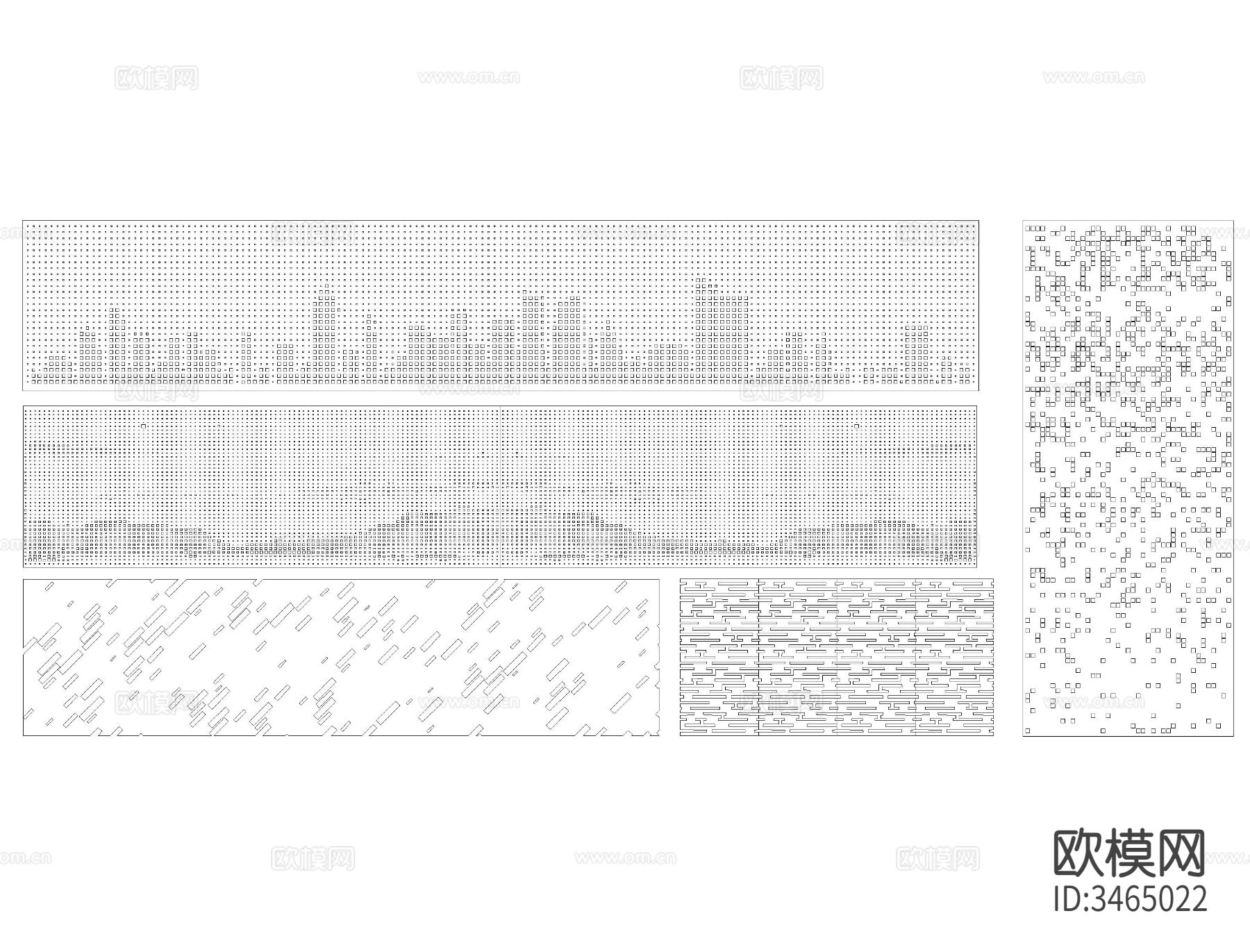 冲孔板 穿孔板cad图库下载（渲染图5）