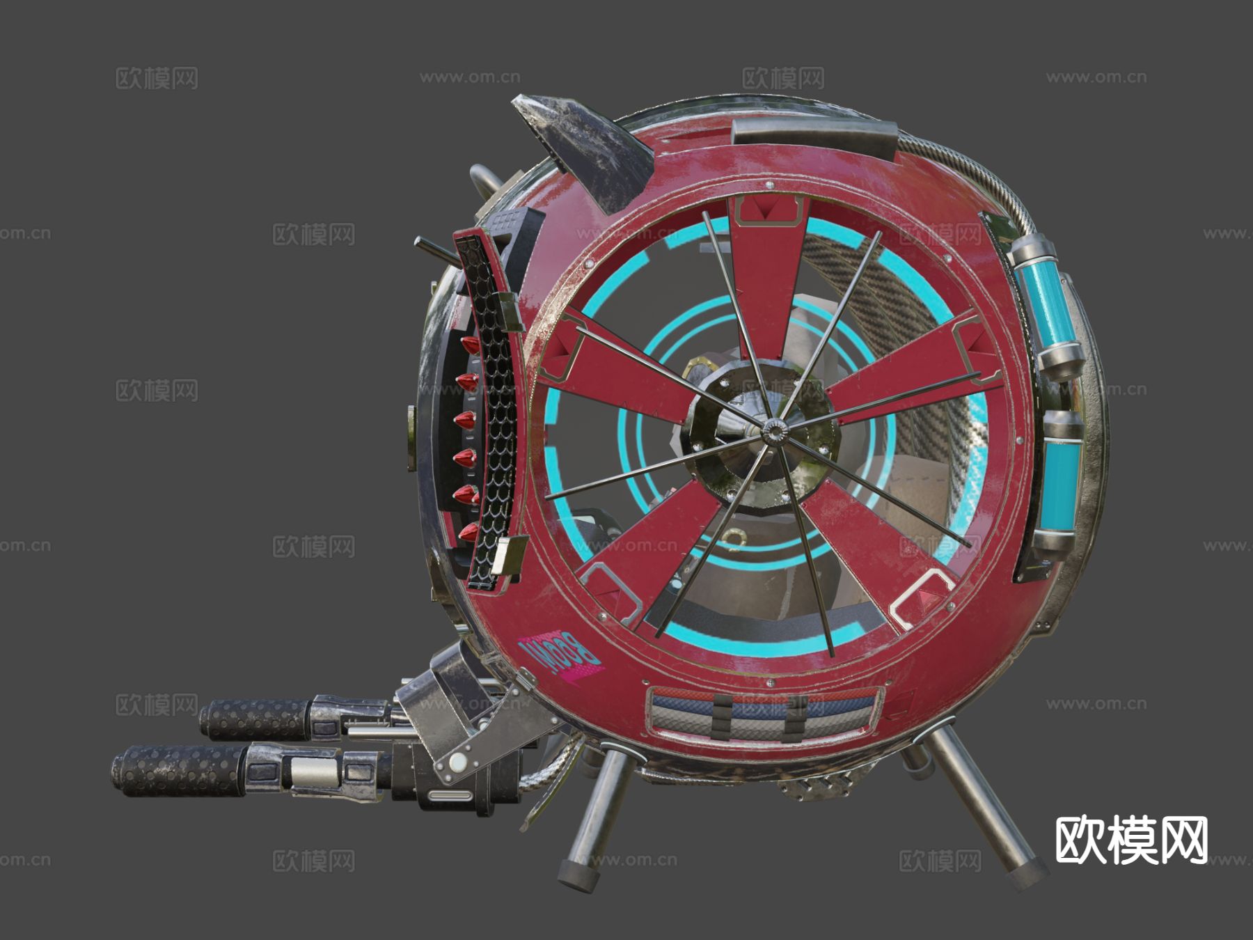 动漫小猫球 机器人3d模型下载（渲染图8）