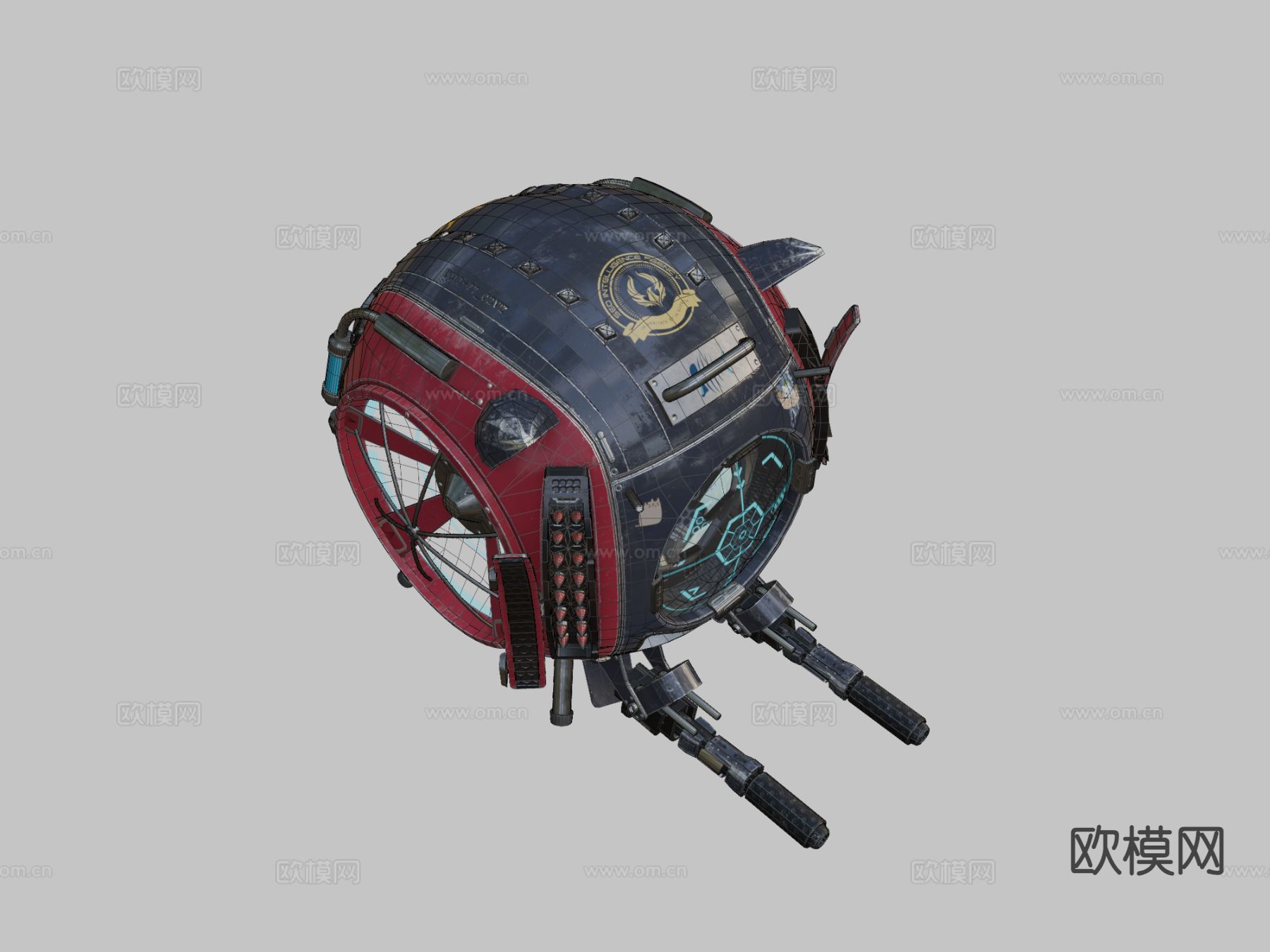 动漫小猫球 机器人3d模型下载（渲染图6）