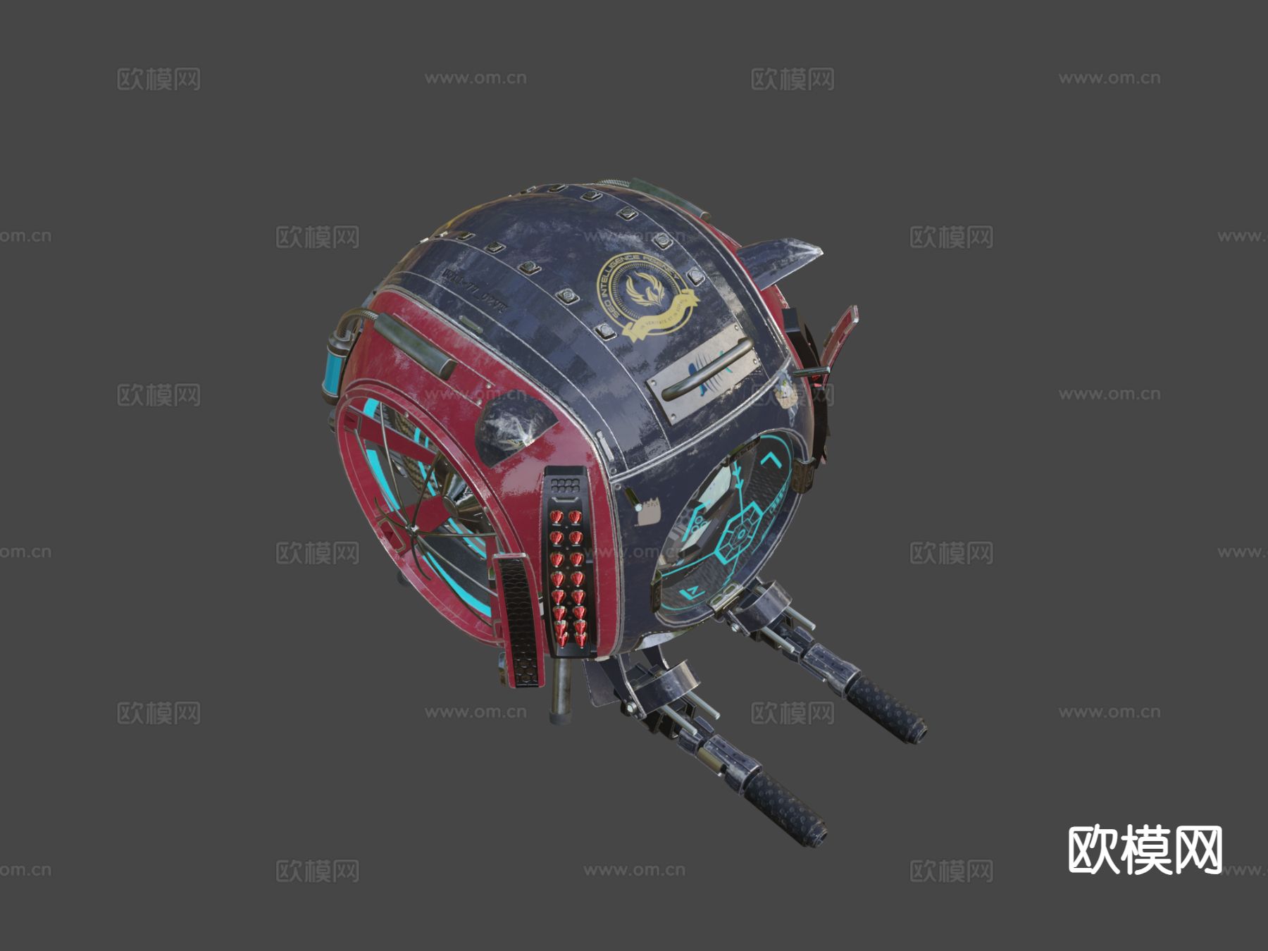 动漫小猫球 机器人3d模型下载（渲染图5）