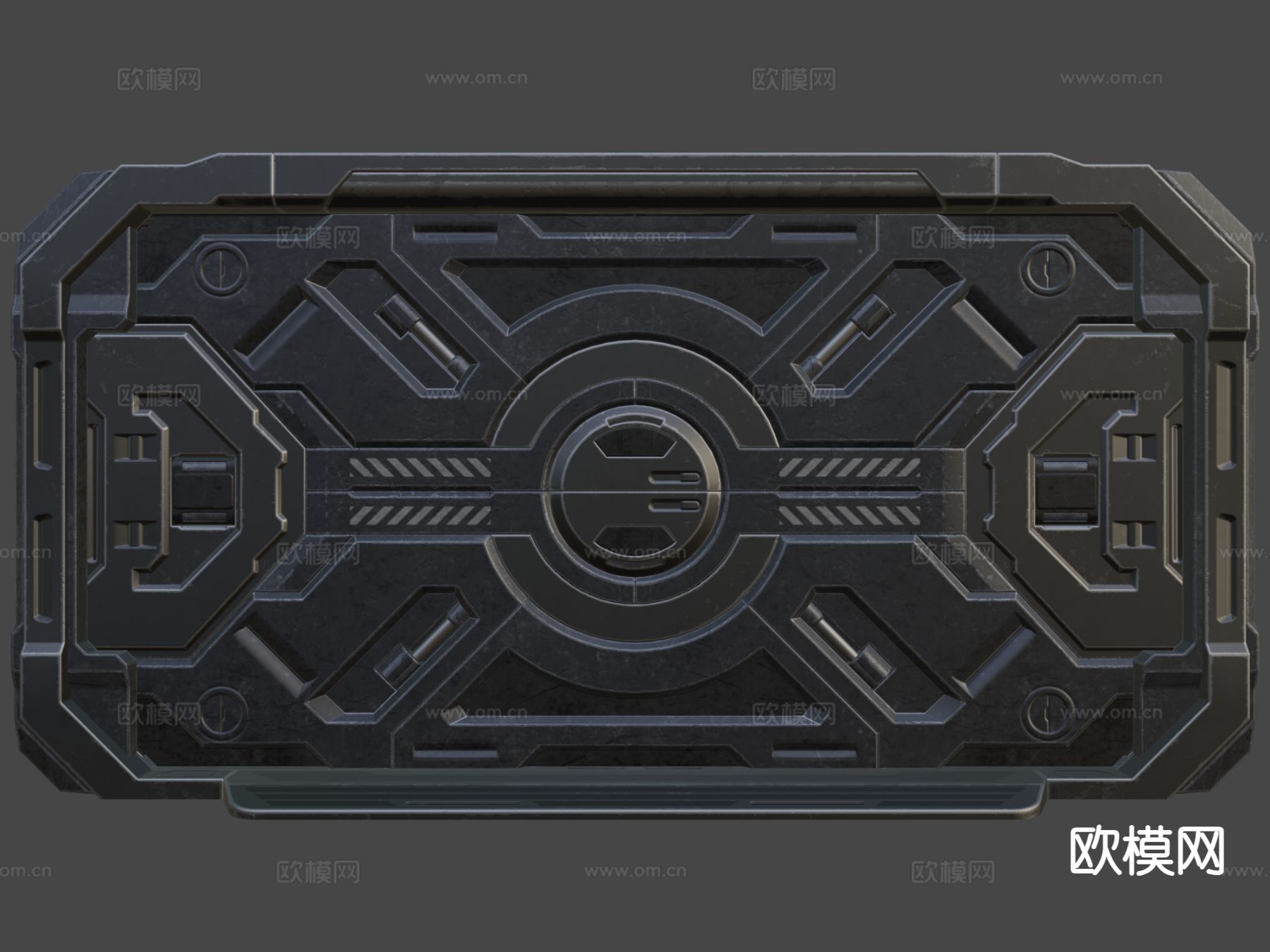 动漫游戏门 科幻门3d模型下载（渲染图9）