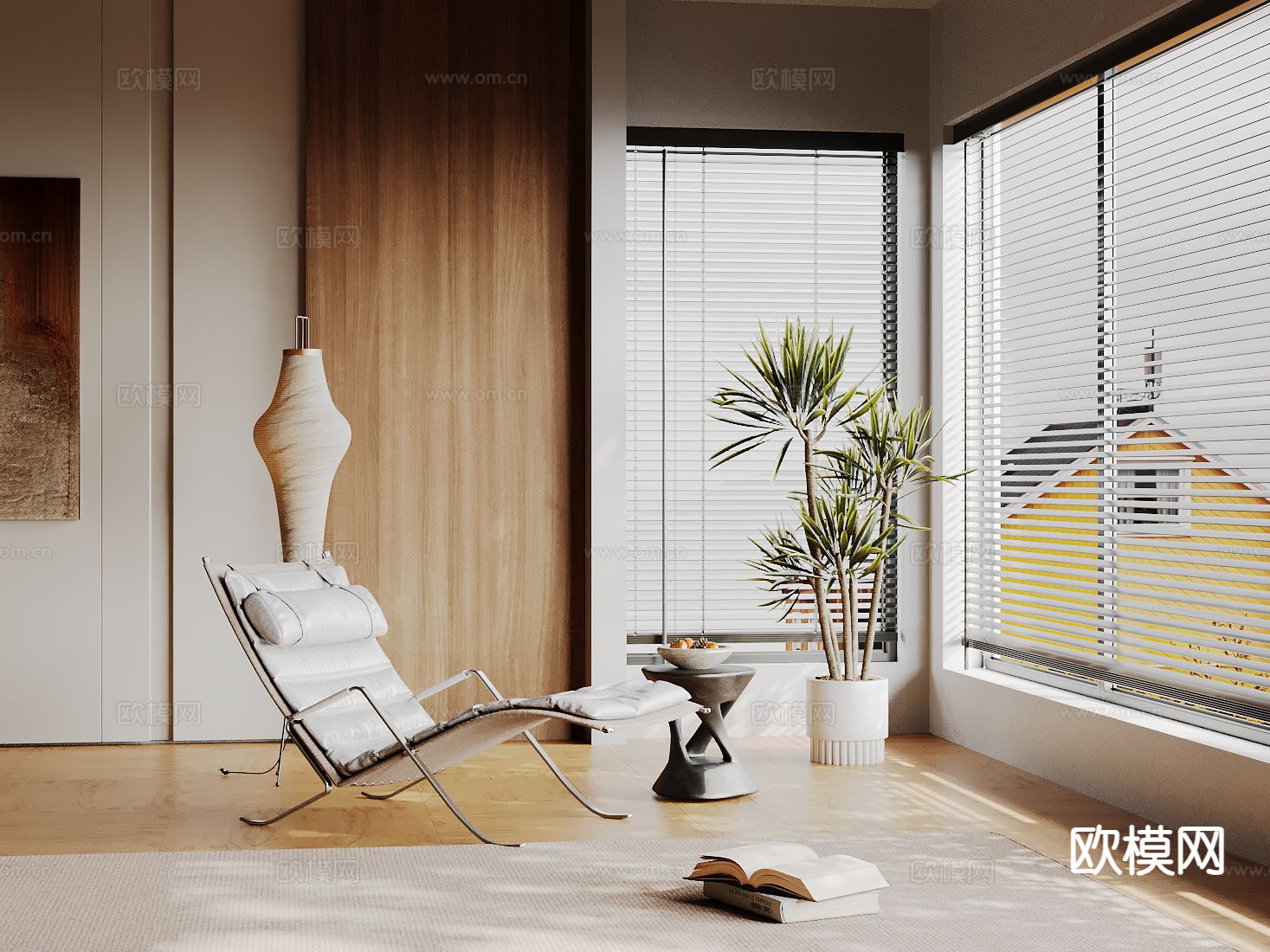 现代躺椅 椅子3d模型下载