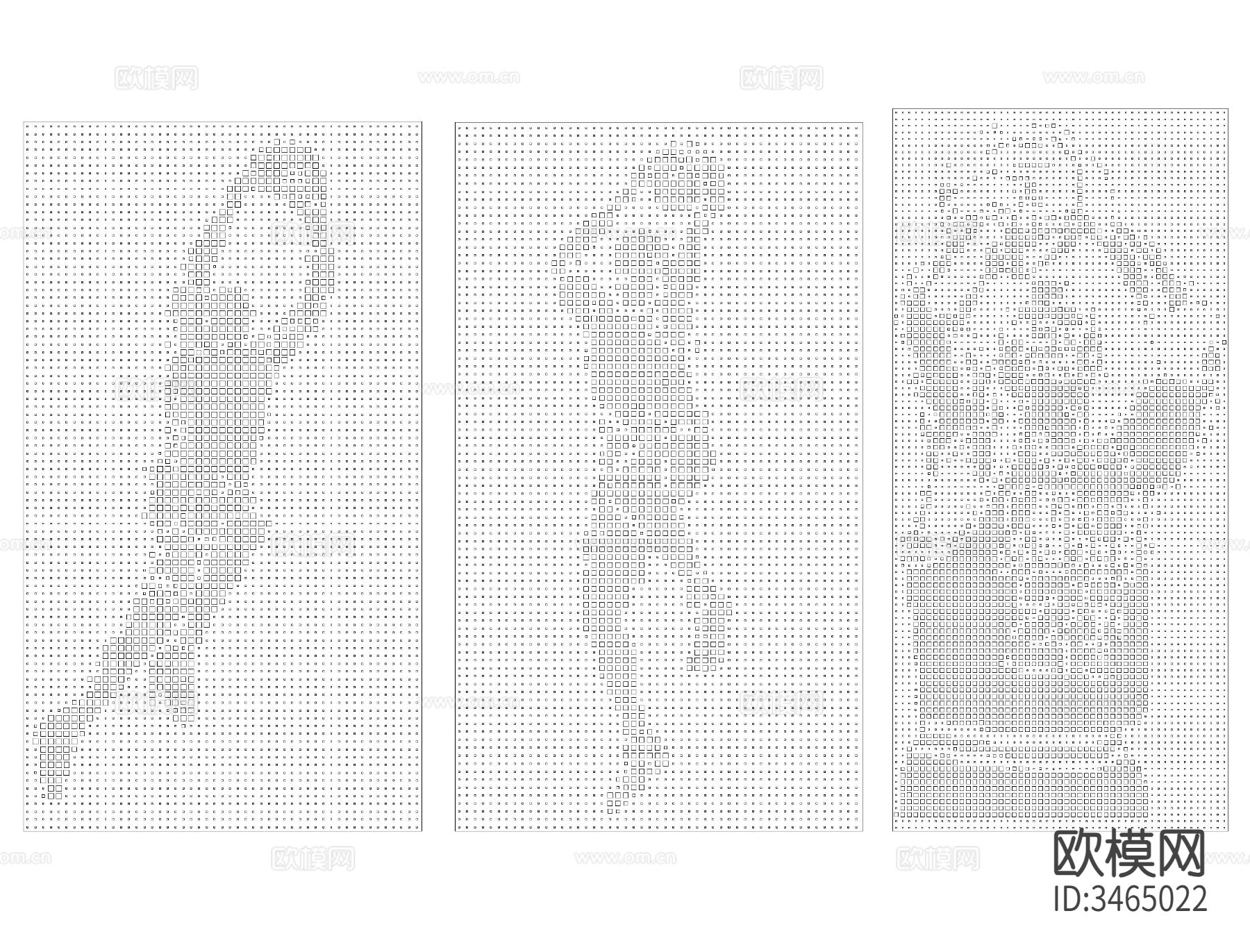 冲孔板 穿孔板cad图库下载（渲染图7）