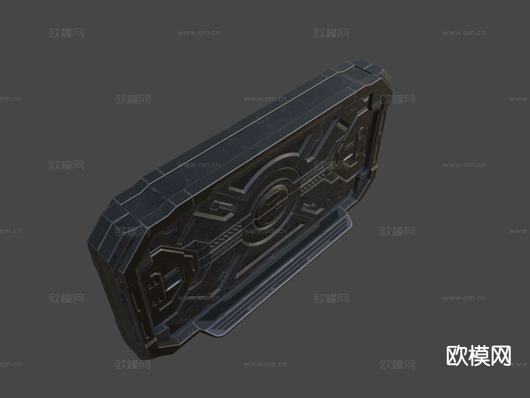 动漫游戏门 科幻门3d模型下载（渲染图7）