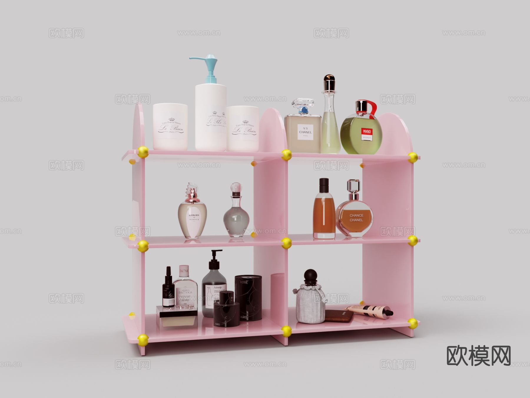 护肤品 美妆品 香水3d模型下载