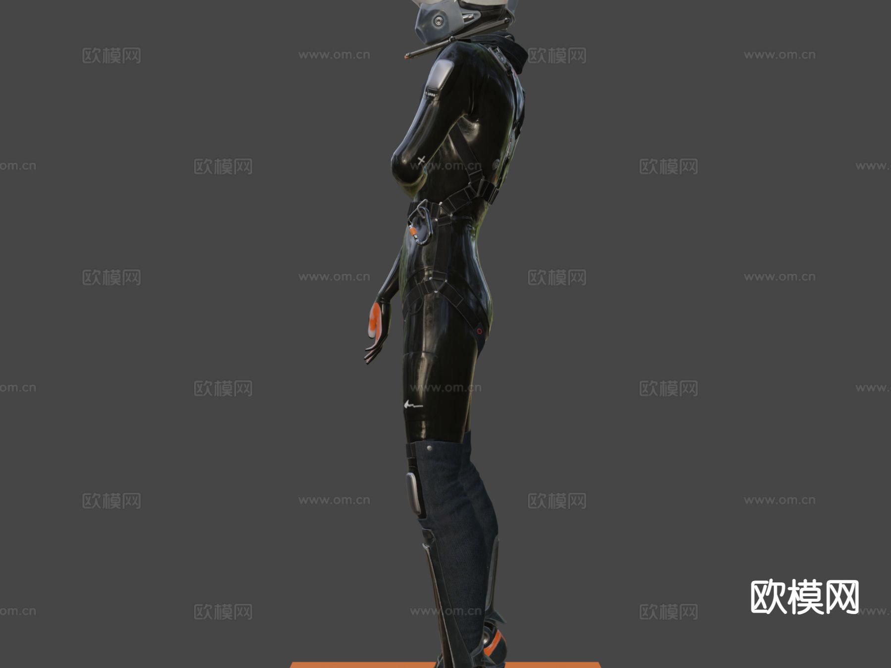 科幻飞行员3d模型下载（渲染图8）