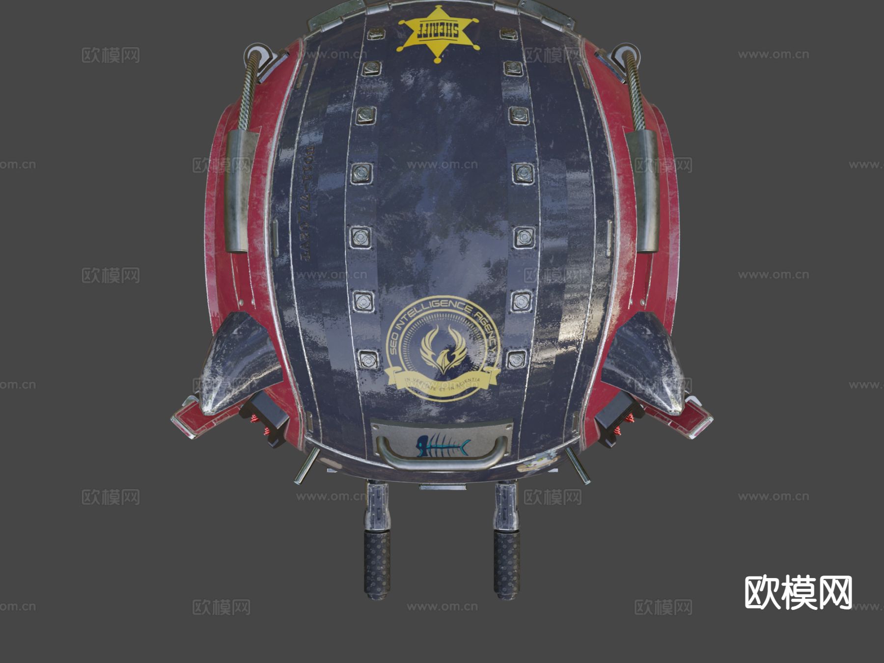 动漫小猫球 机器人3d模型下载（渲染图7）