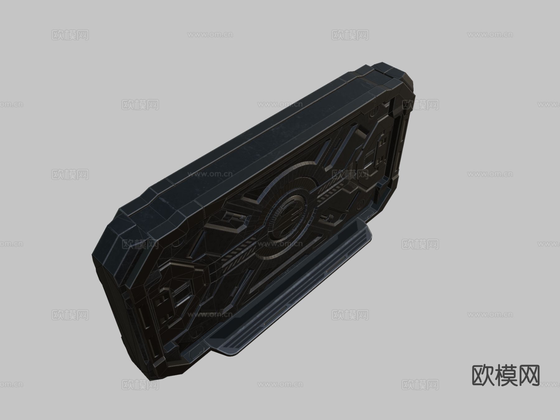 动漫游戏门 科幻门3d模型下载（渲染图3）