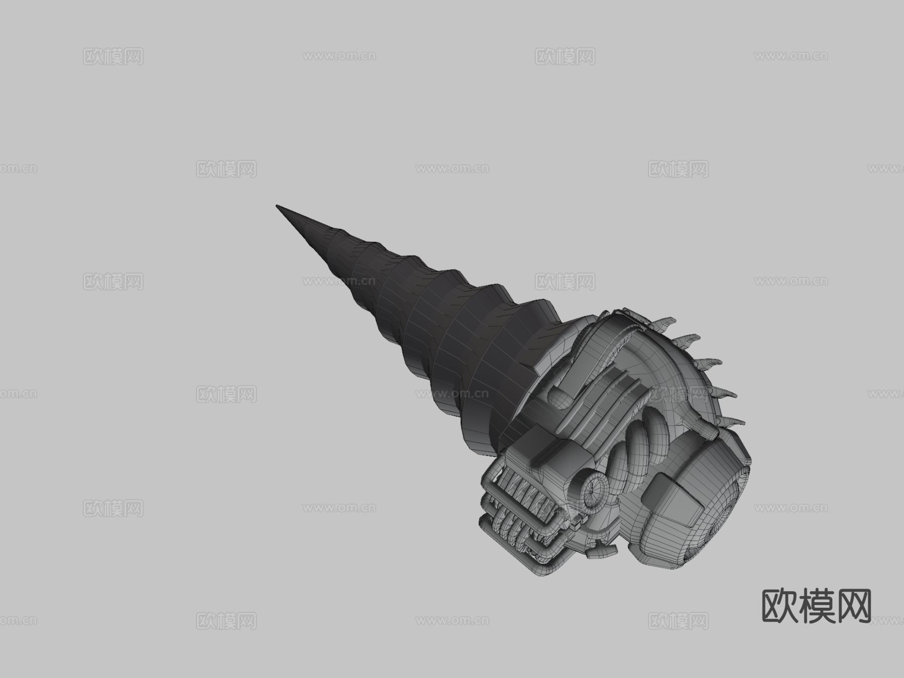 贝恩钻头 动漫武器3d模型下载（渲染图6）