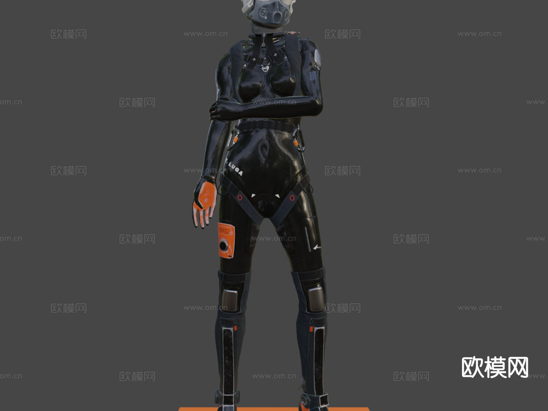 科幻飞行员3d模型下载（渲染图9）