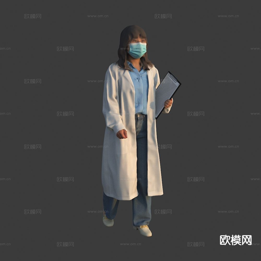 医生 科研人员3d模型下载
