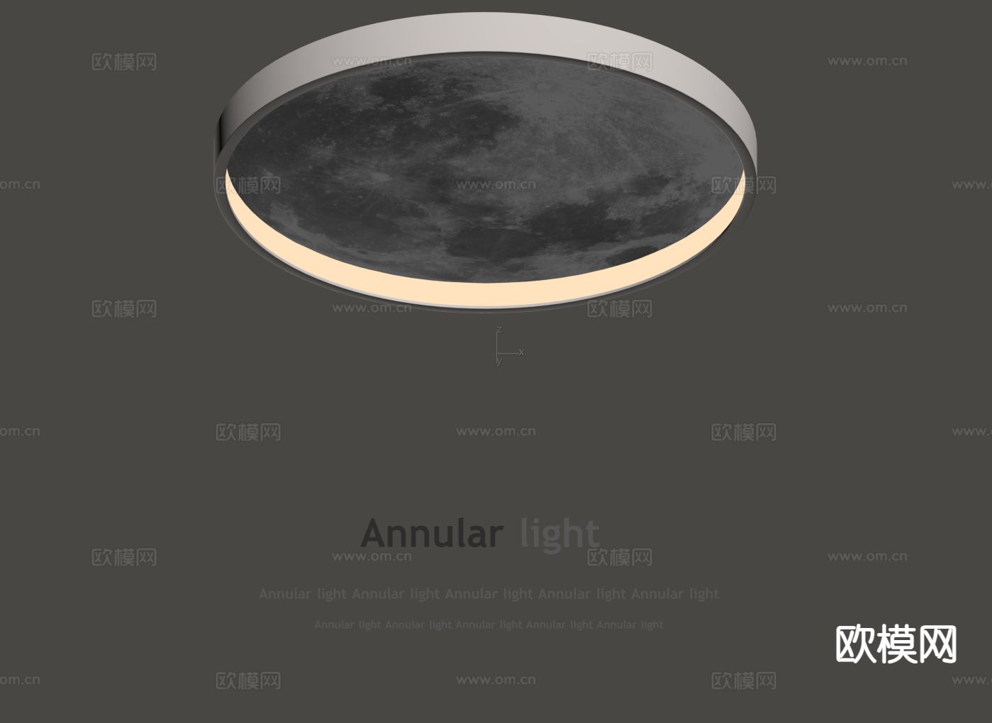 奶油风吸顶灯 卧室灯su模型下载（渲染图1）