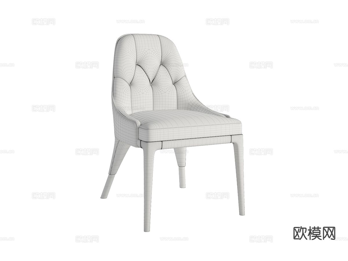 A&X 椅子 餐椅3d模型下载（渲染图2）