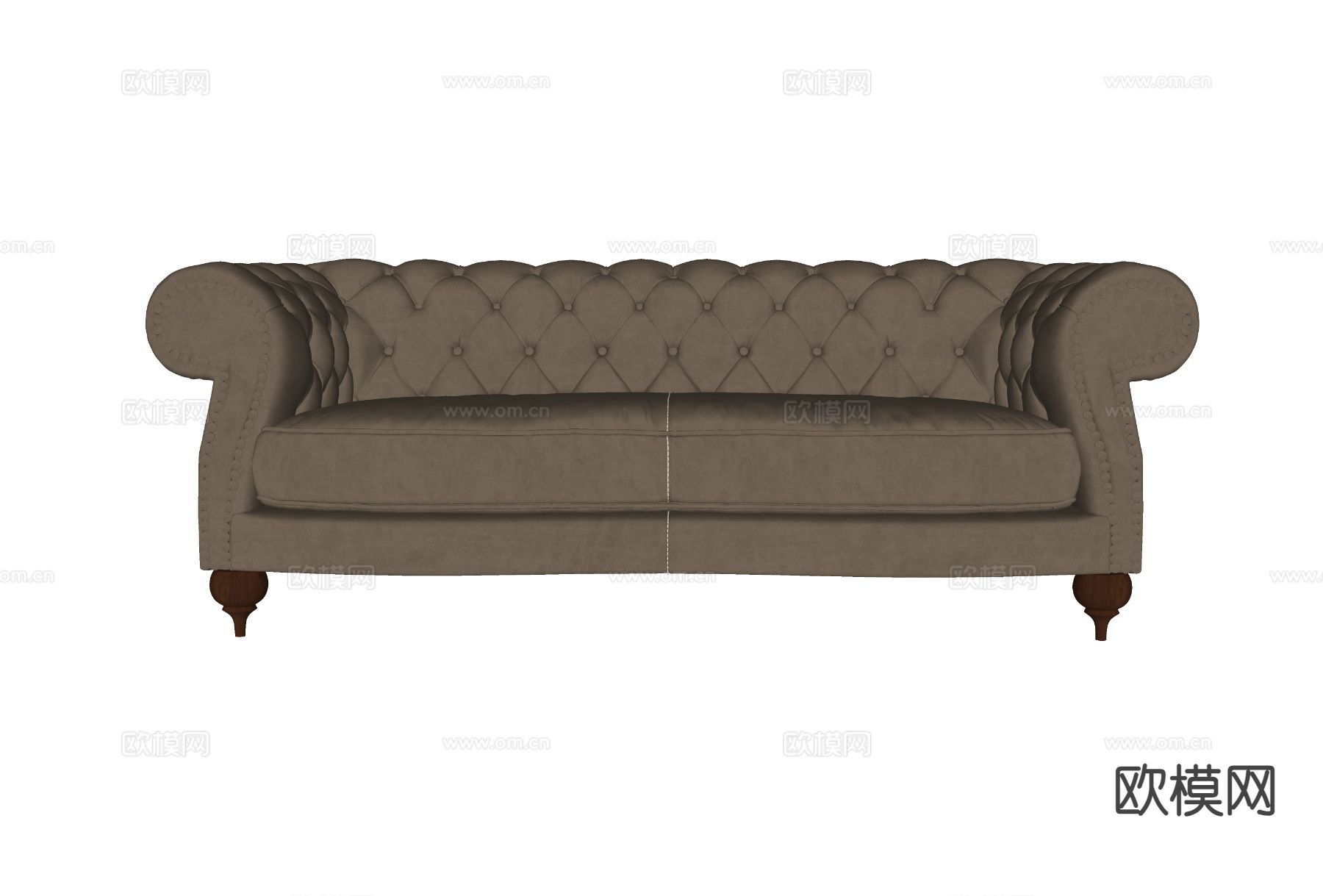 双人沙发 软体沙发su模型下载（渲染图1）