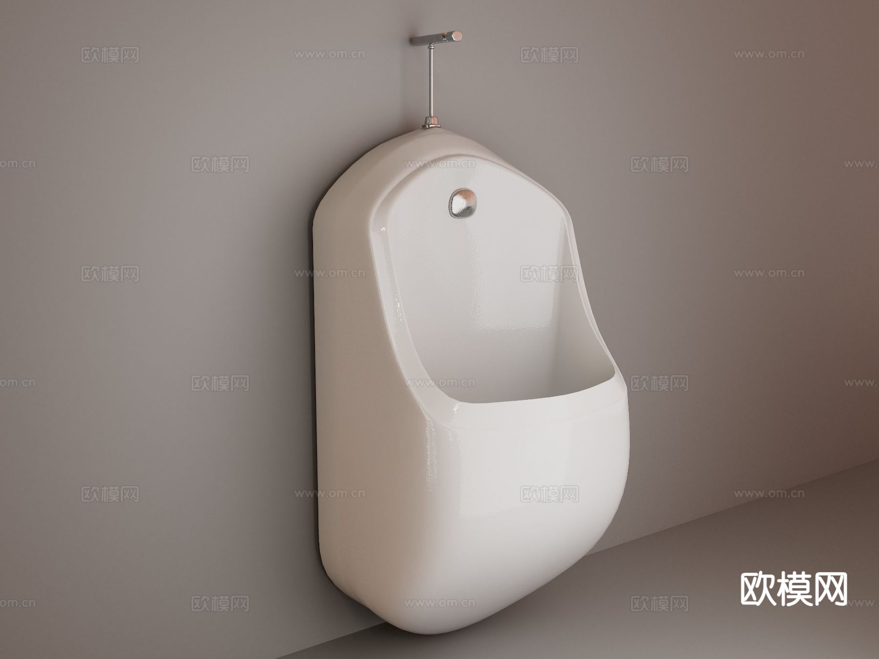 小便斗 小便池 尿斗su模型下载（渲染图2）