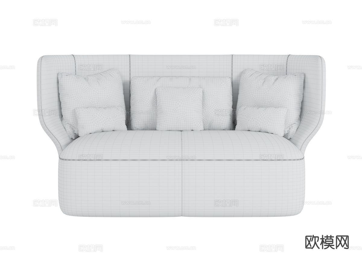 Amura-Wazaa意式双人沙发3d模型下载（渲染图2）
