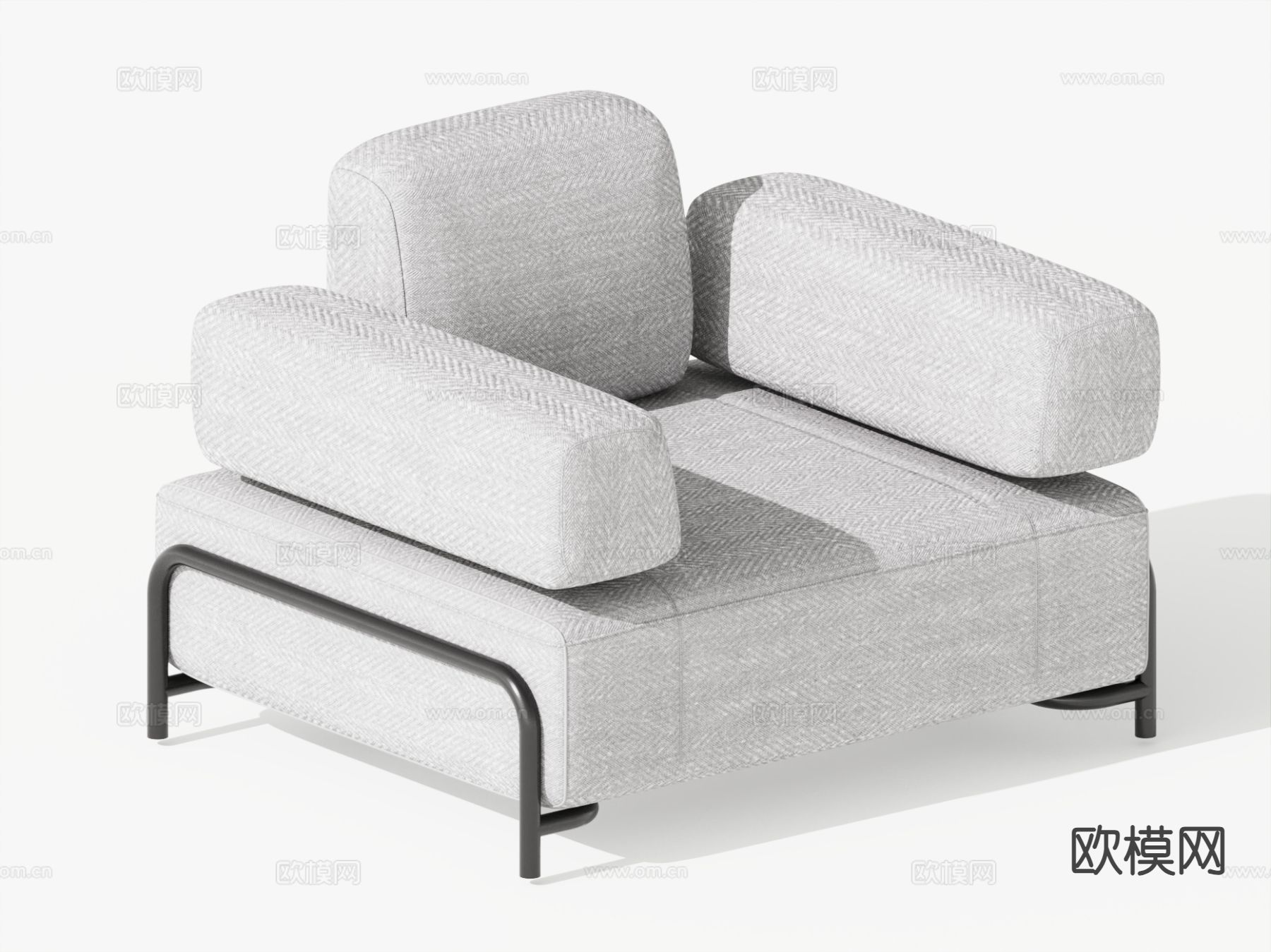 现代单人沙发 沙发椅3d模型下载