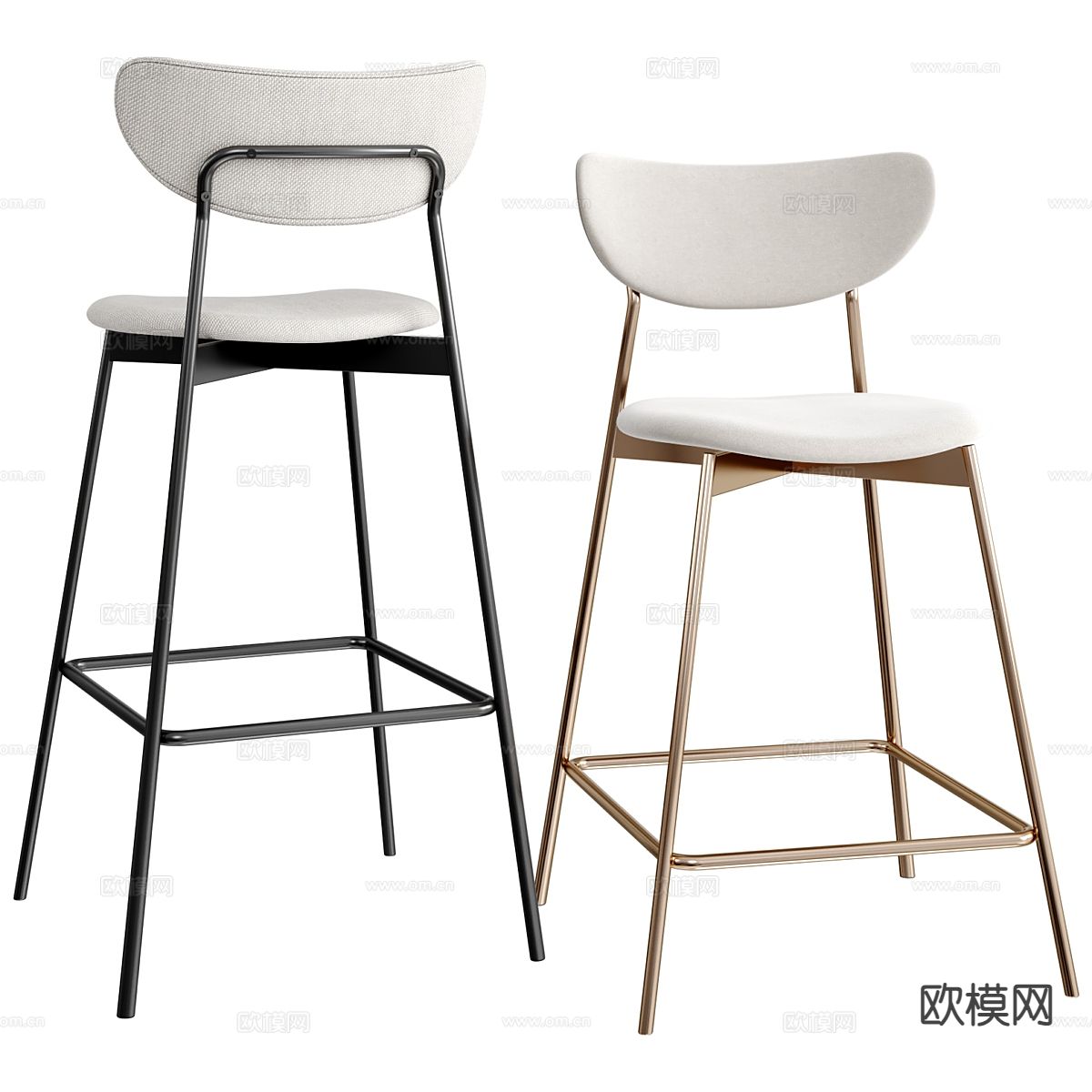 现代吧椅 吧凳3d模型下载