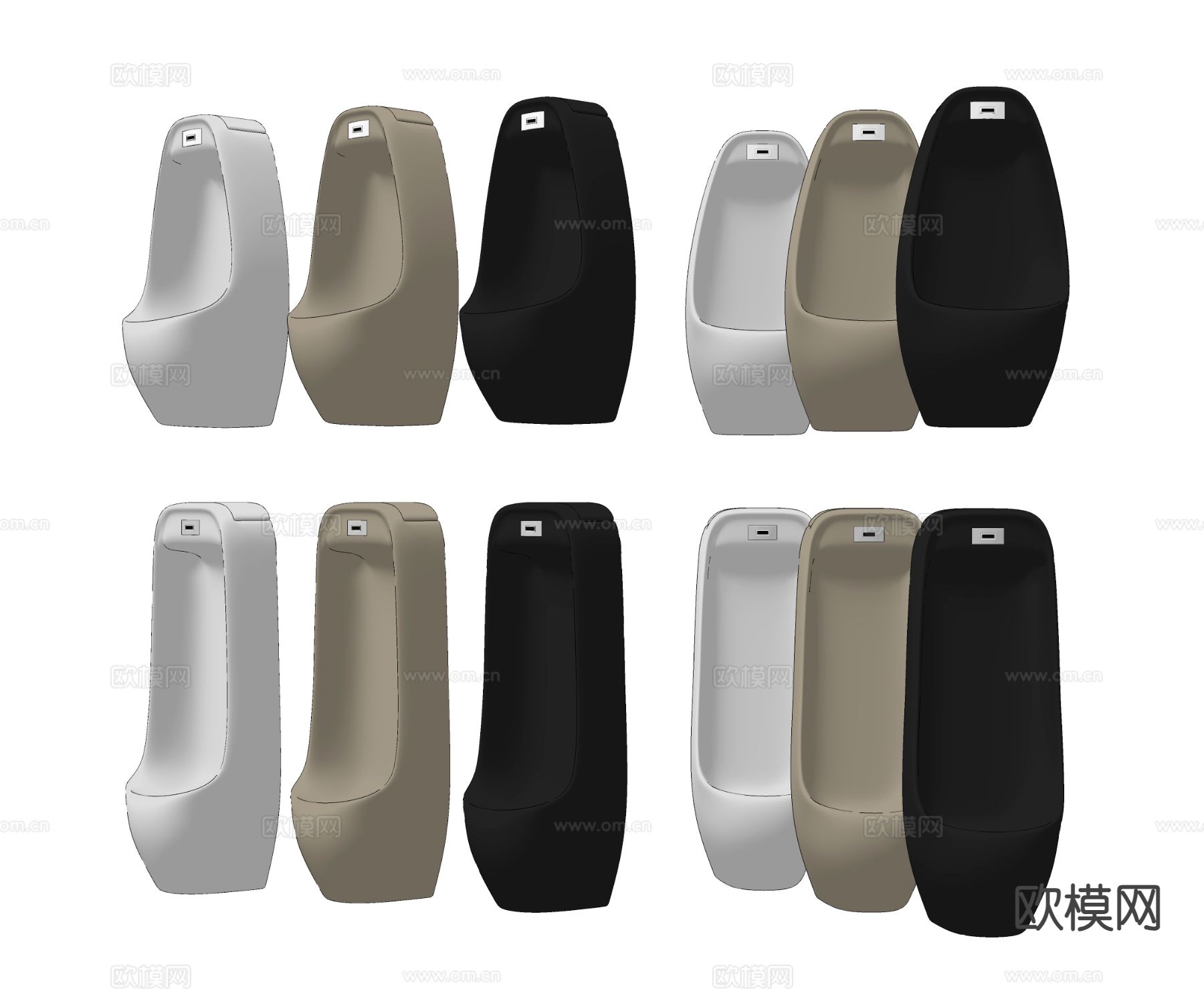 中古风小便池 小便斗su模型下载（渲染图1）