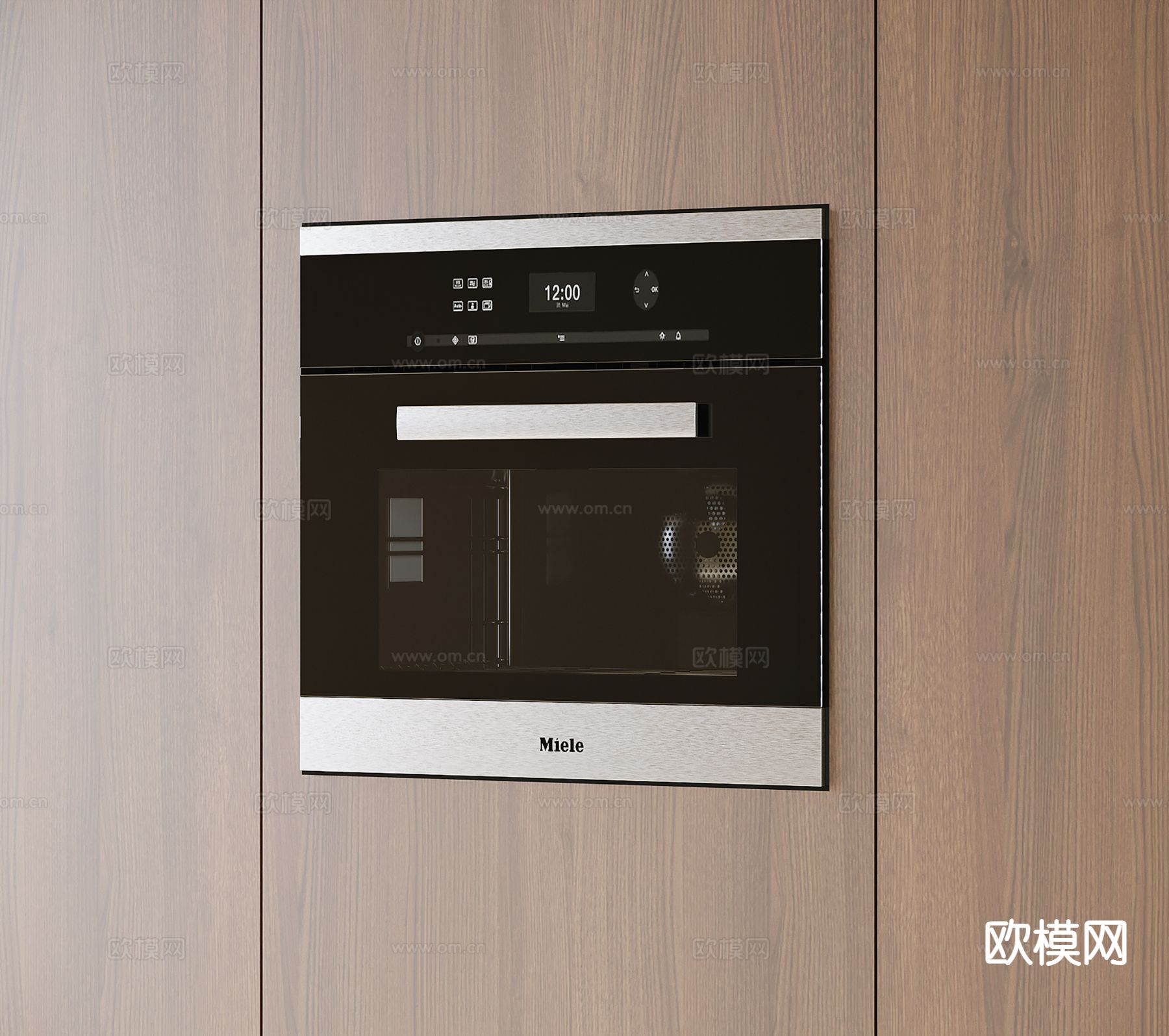 烤箱 微波炉 蒸烤箱su模型下载（渲染图2）